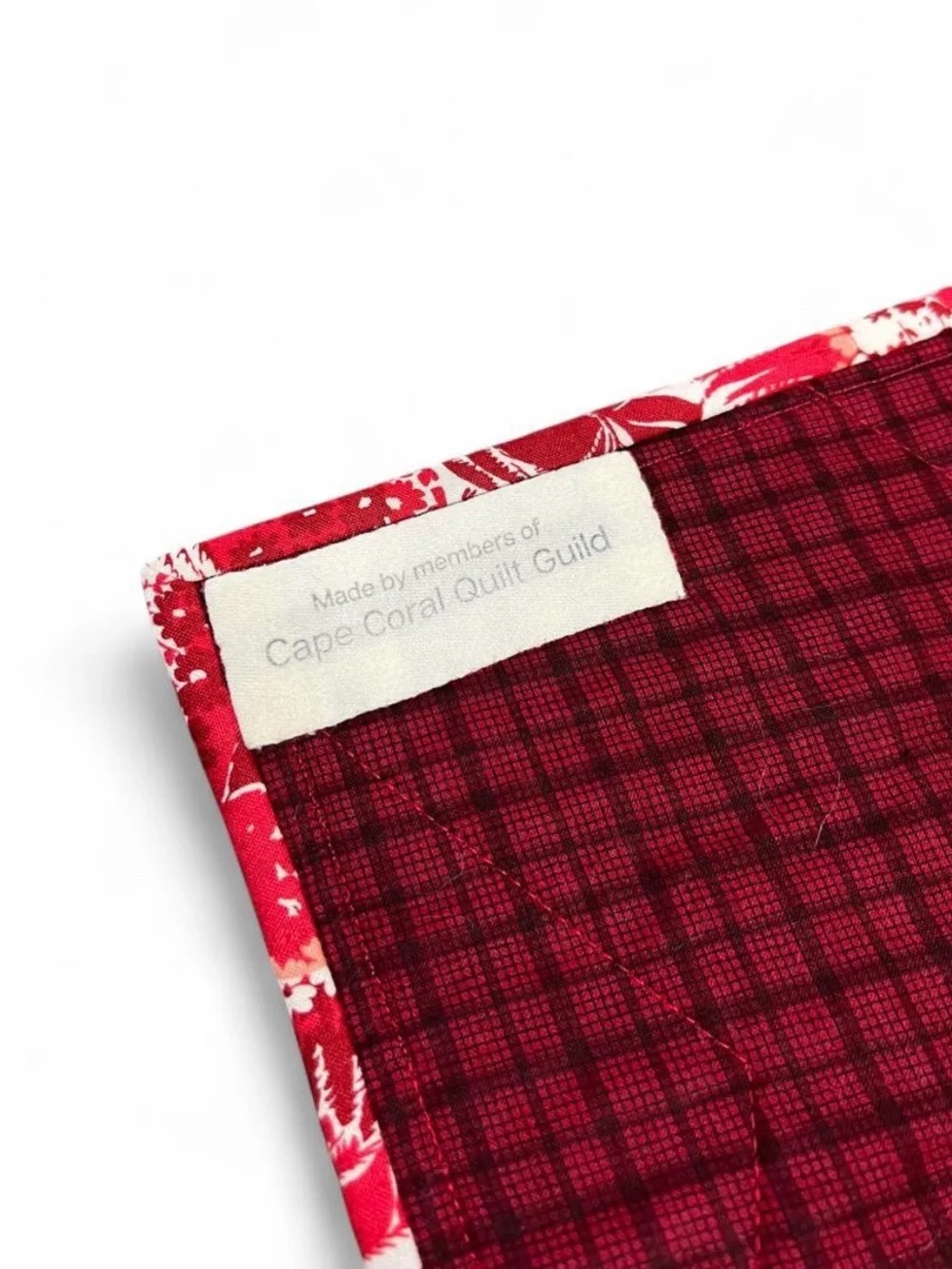 Plaid Black & White Patchwork Quilt - Handmade